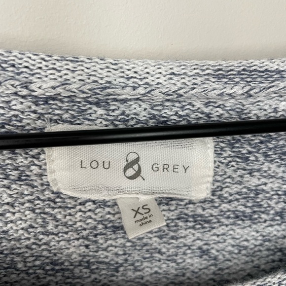 Lou & Grey Marled oversized knit pullover sweater XS - Picture 3 of 8